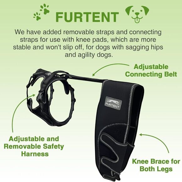 Furtent Dog Knee Brace for ACL Sz L  thighs 12"-15" NEW - Picture 10 of 11